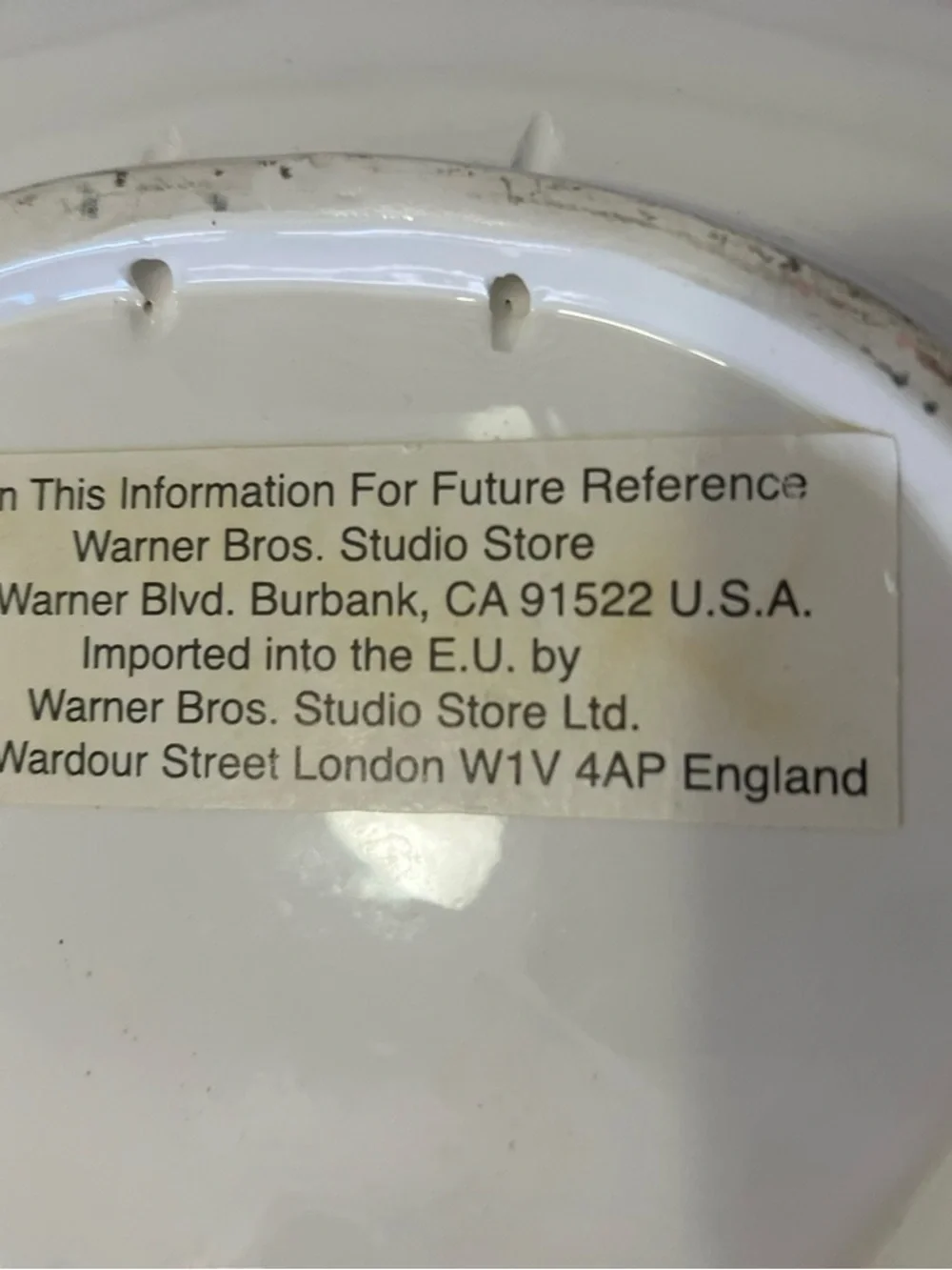WARNER BROS. Tweety Bird Ceramic Character Plate - Collectible!